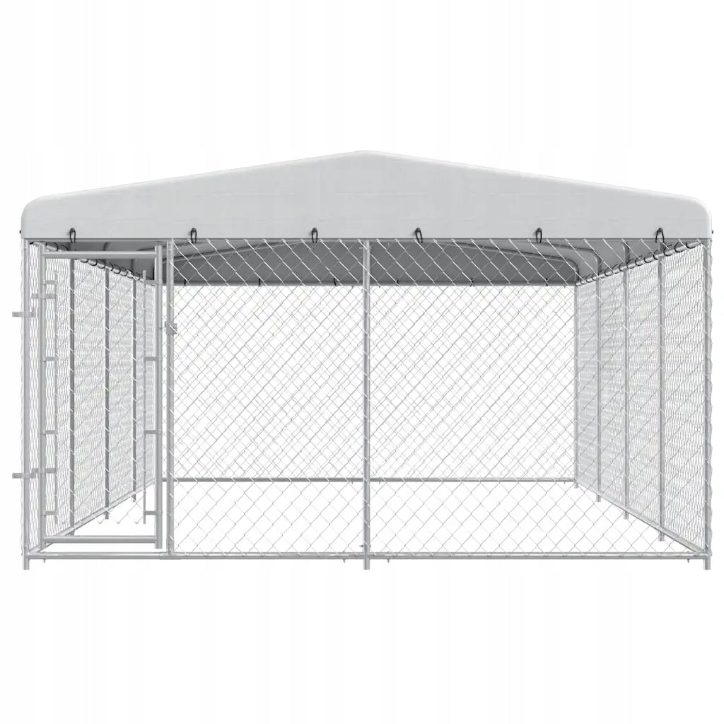 Playpen for dog with roof, 7,6 x 3,8 x 2,3 m Kind playpen