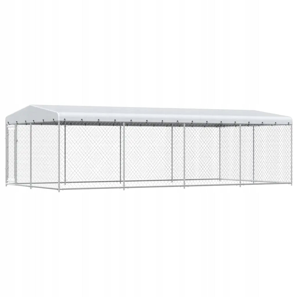 Playpen for dog with roof, 7,6 x 3,8 x 2,3 m