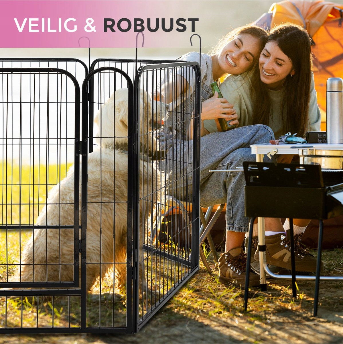 Playpen for puppy MaxxPet steel - 60 cm x 80 cm Brand MAXXPET