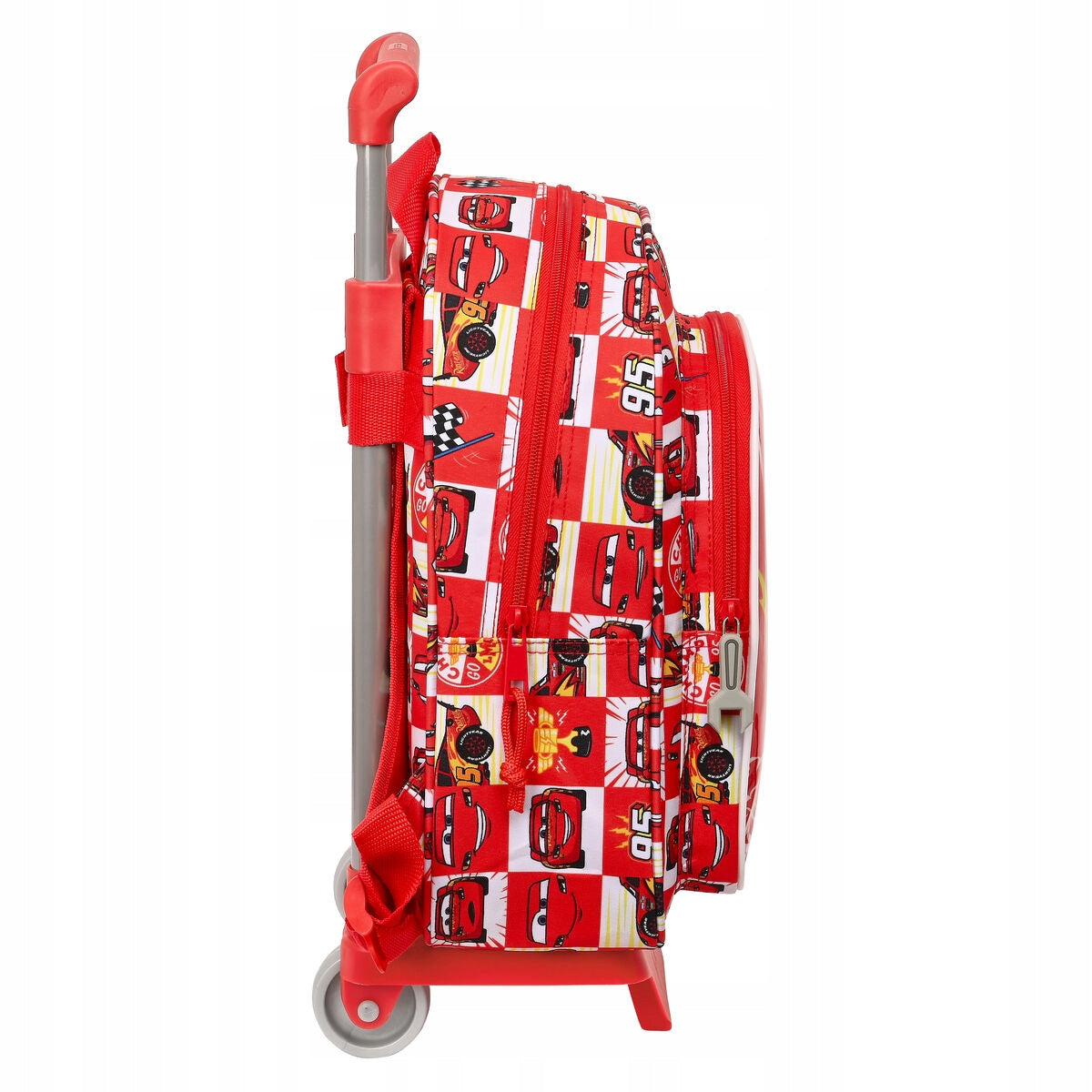Rucksack mit Rollen Cars Let's Race, rot, 27 x 33 x 10 cm