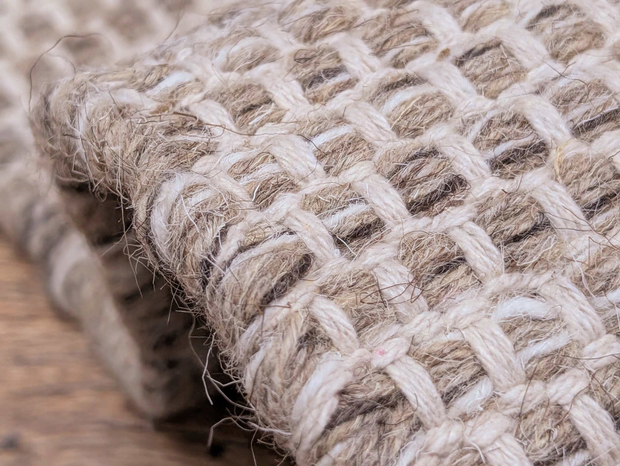 Pled Natural Wool Carpet – boho style | handmade | double-sided 120x170 Length 170 cm