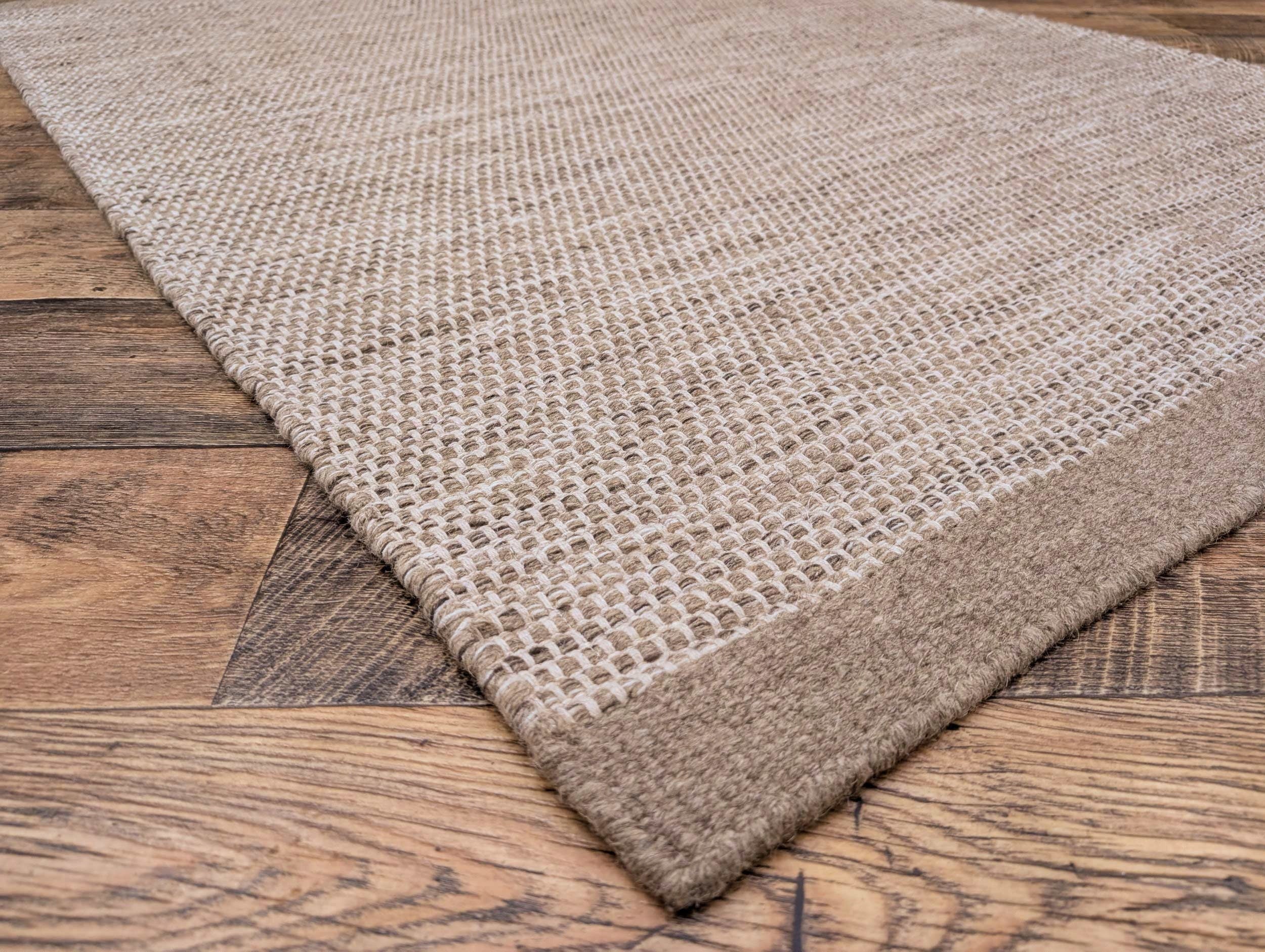 Pled Natural Wool Carpet – boho style | handmade | double-sided 120x170 Thickness 8 mm