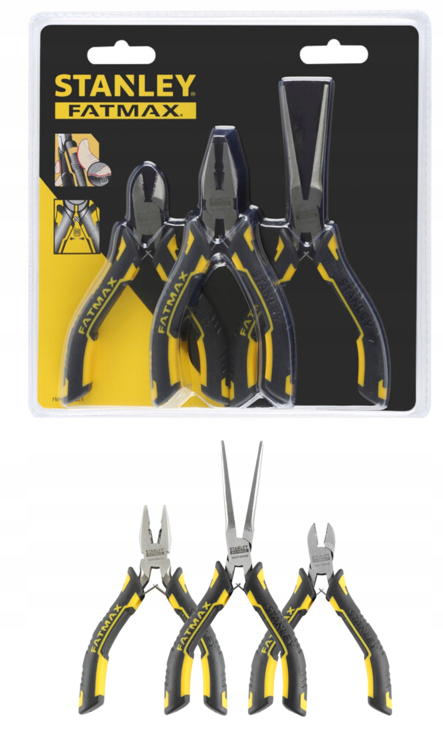 Pliers Stanley set of 3 FMHT0-80524