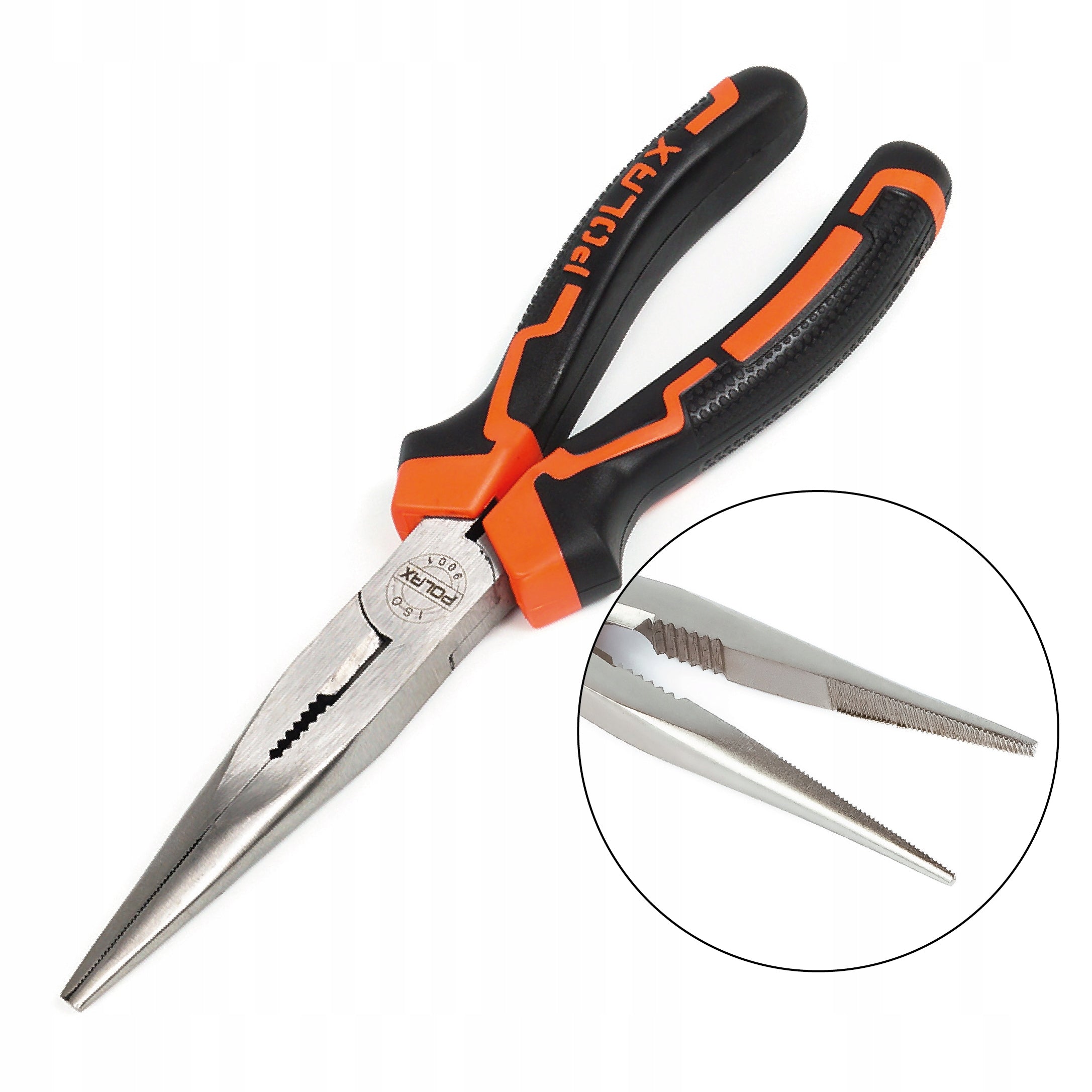 Pliers elongated straight handles two-component Cr-V 180 mm Polax Kind elongated pliers