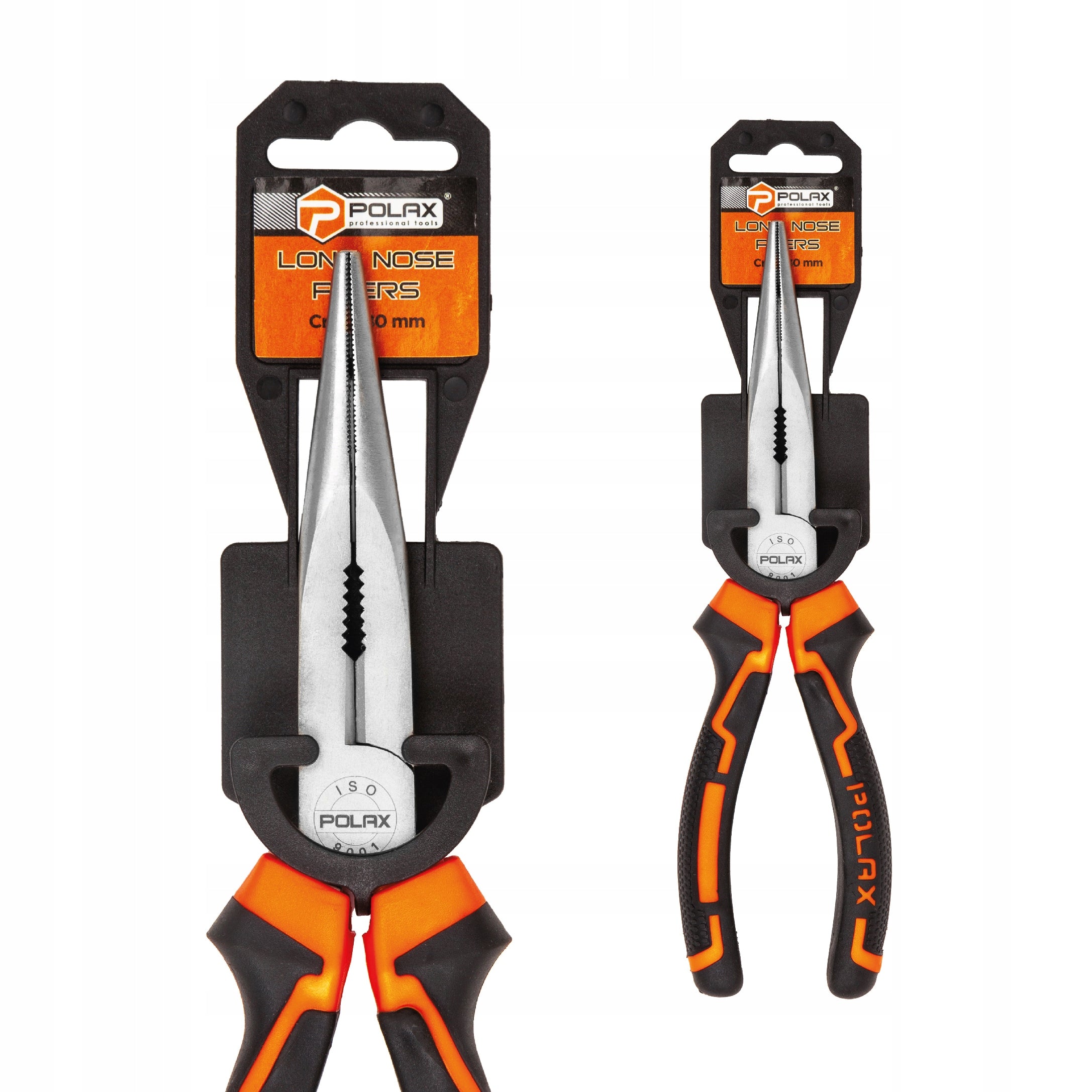 Pliers elongated straight handles two-component Cr-V 180 mm Polax Manufacturer code 35-018