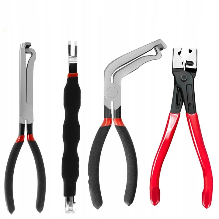 Pliers for crimping and disconnecting electric lamp plugs