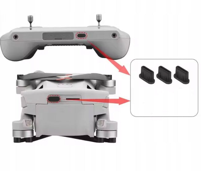 Plug cap for USB-C socket for DJI RC controller, for phone 5pcs.