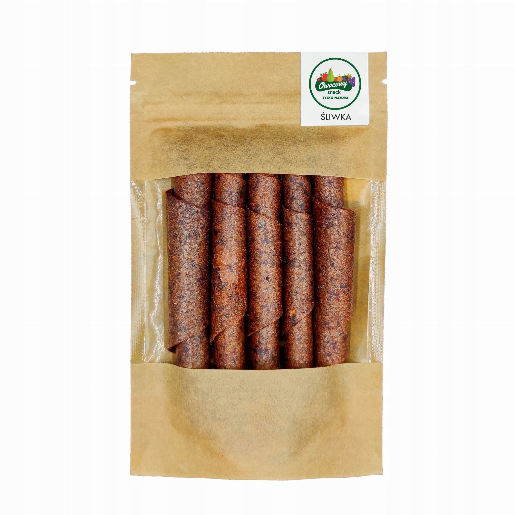 Plum rolls snack 50g natural prebiotic and source of vitamins ABC. Medical device no