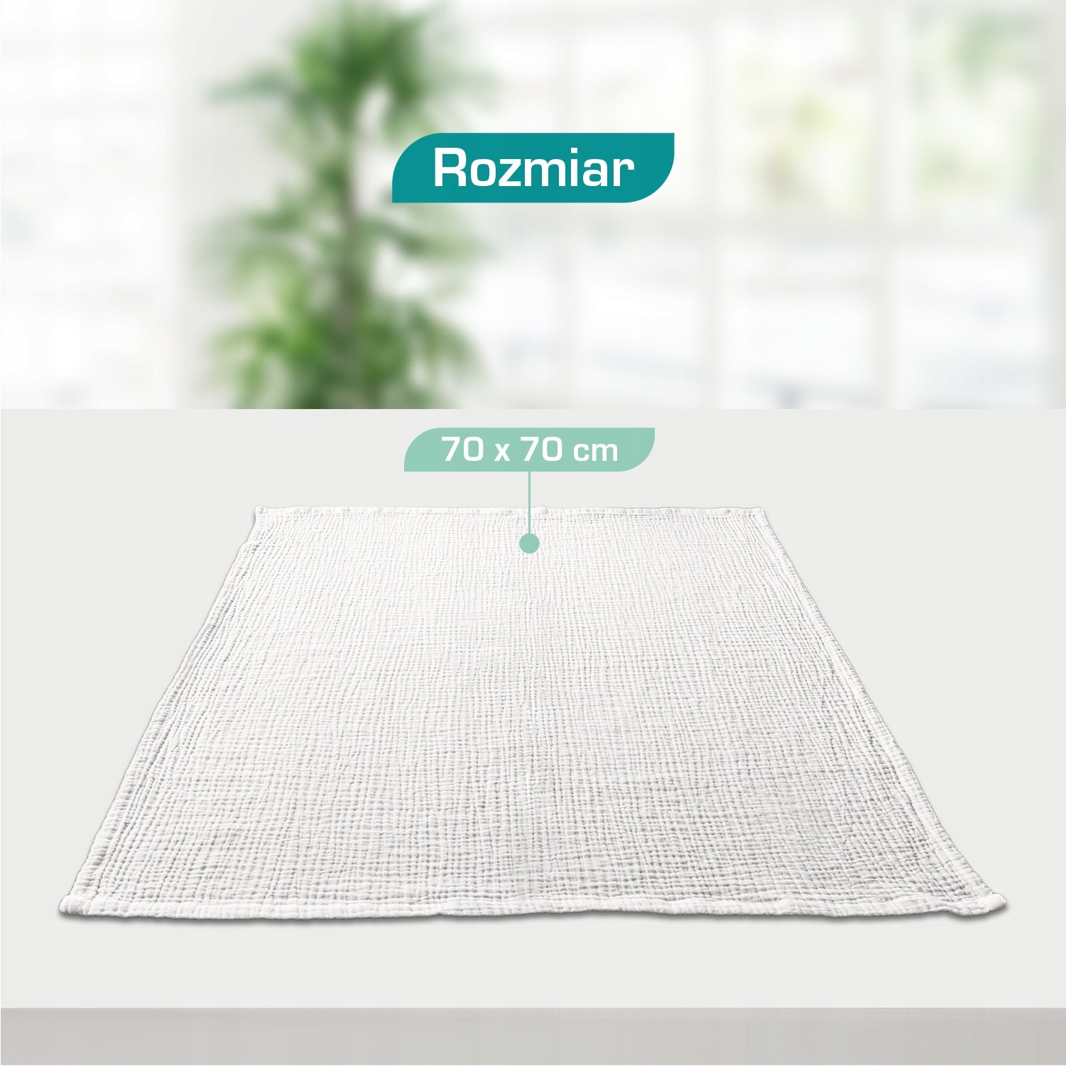 Plumeri Muslin Diapers White 5 pcs. 70x70 cm EAN (GTIN) 5904463310575