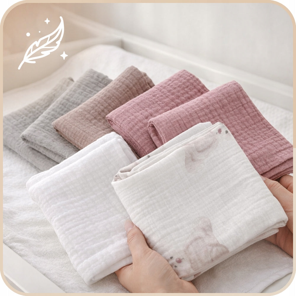 Plumeri Muslin diapers color set 10 pcs. 30x30 cm Manufacturer code 5904463310858