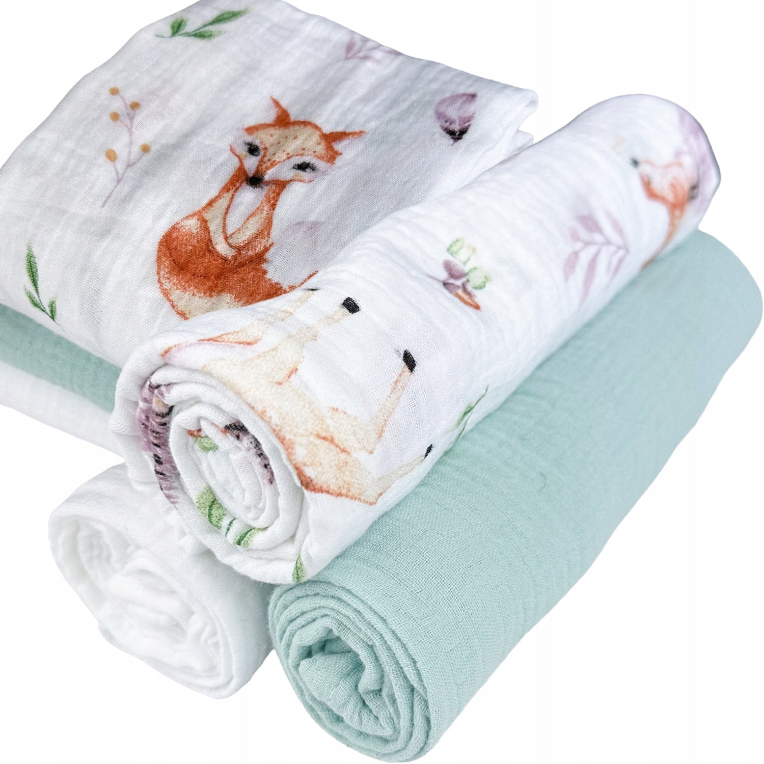Plumeri Muslin diapers color set 3 pcs. 70x70 cm
