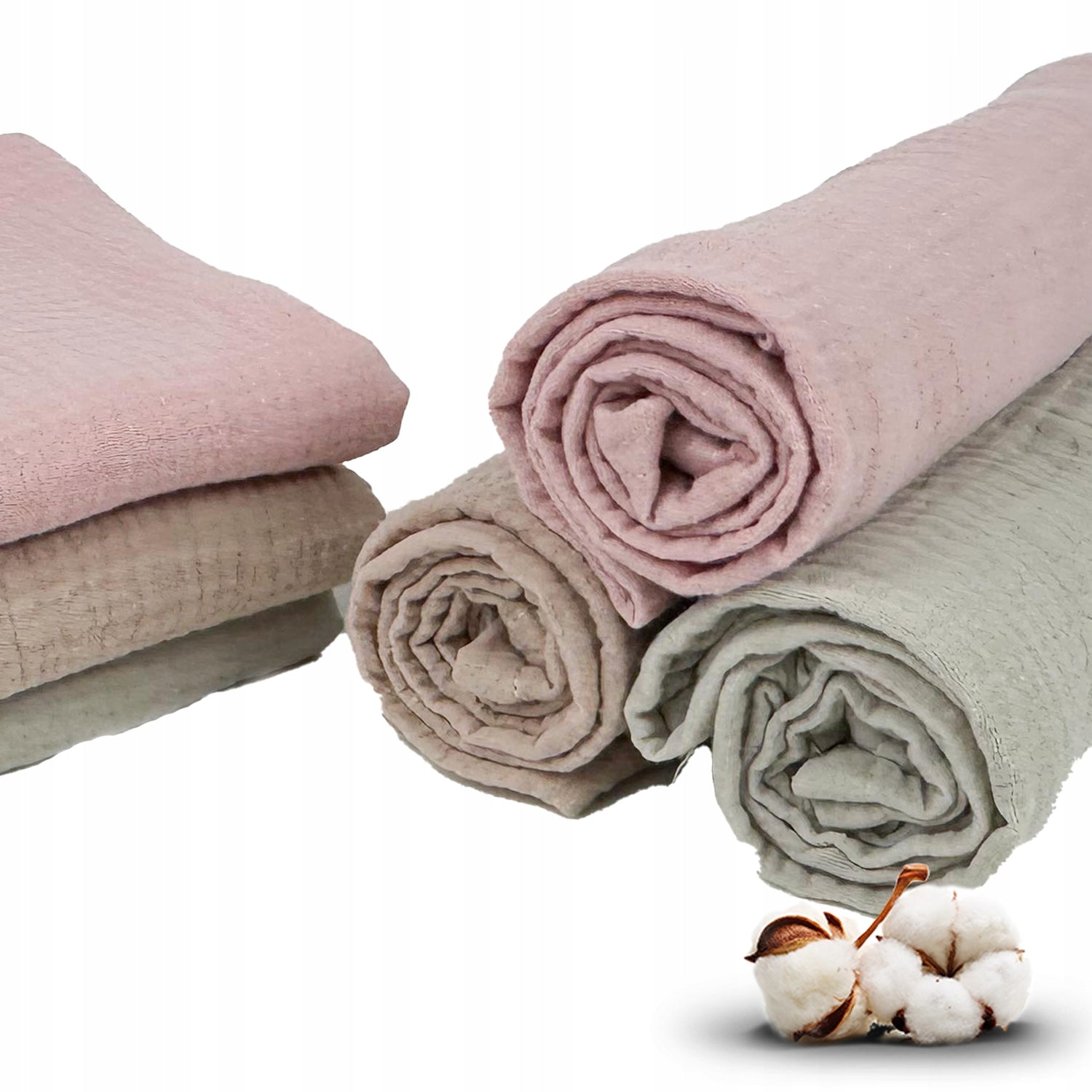 Plumeri Muslin diapers color set 3 pcs. 70x70 cm