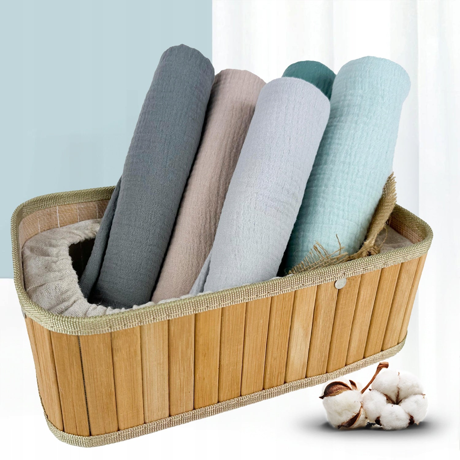 Plumeri Muslin diapers color set 5 pcs. 70x70 cm Brand Plumeri