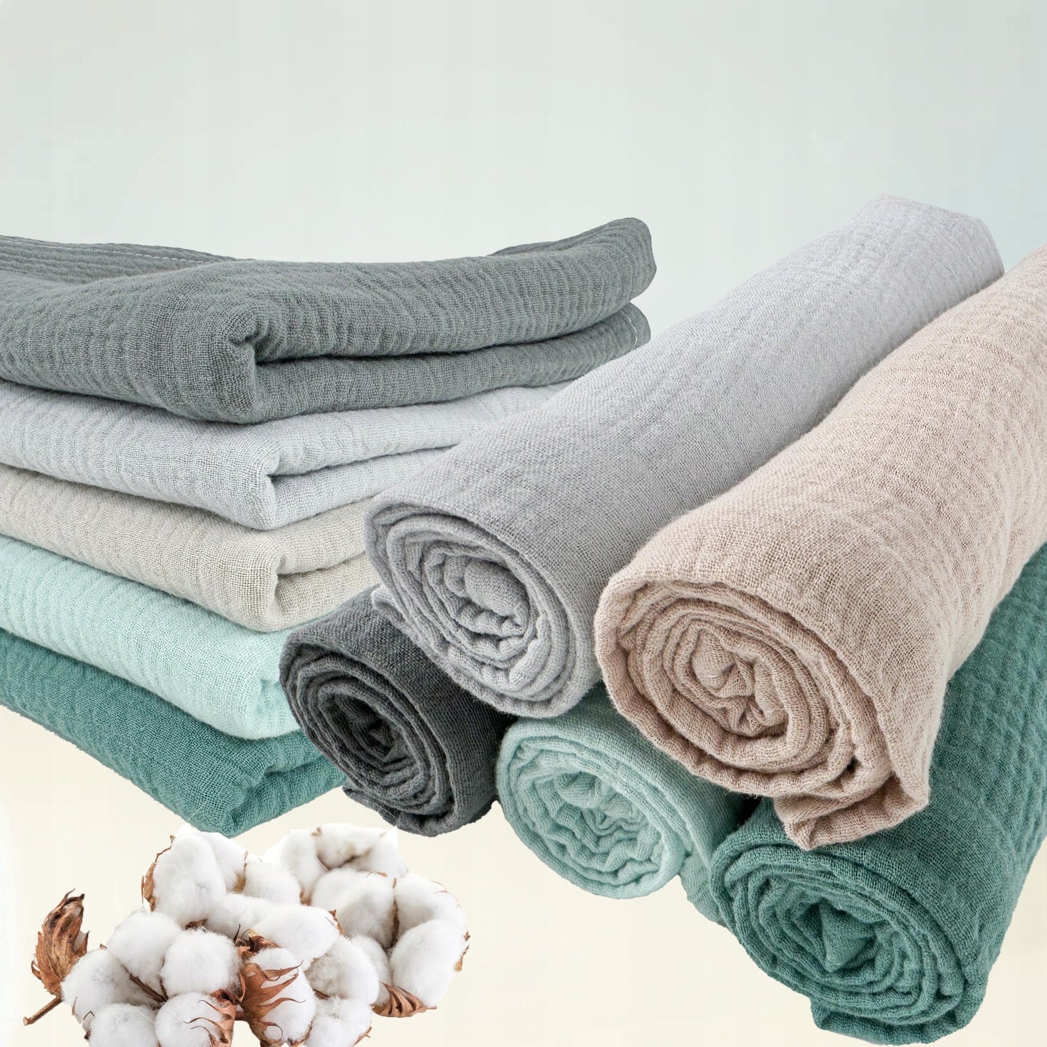 Plumeri Muslin diapers color set 5 pcs. 70x70 cm EAN (GTIN) 5906657530400