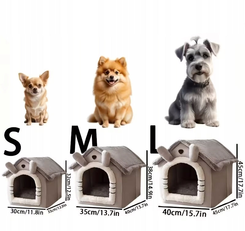Plush Dog Cat House with Ears Grey Roz. M Manufacturer code V-390-1