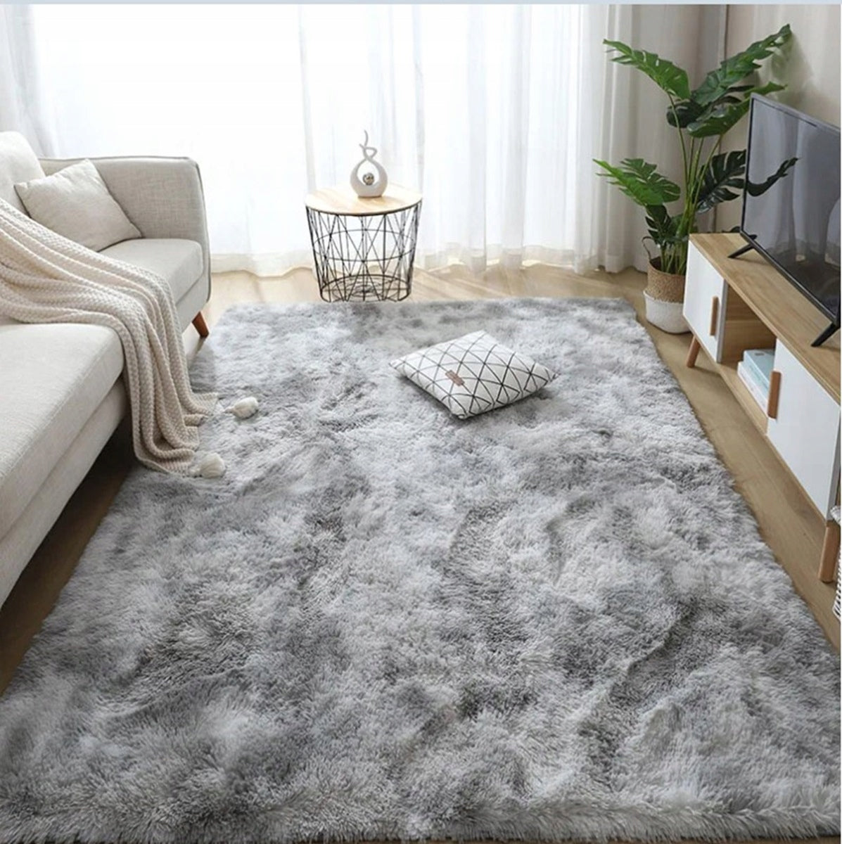 Plush Shaggy Rug Fluffy For Living Room Soft 100x150 Rectangle Fur Manufacturer code 01
