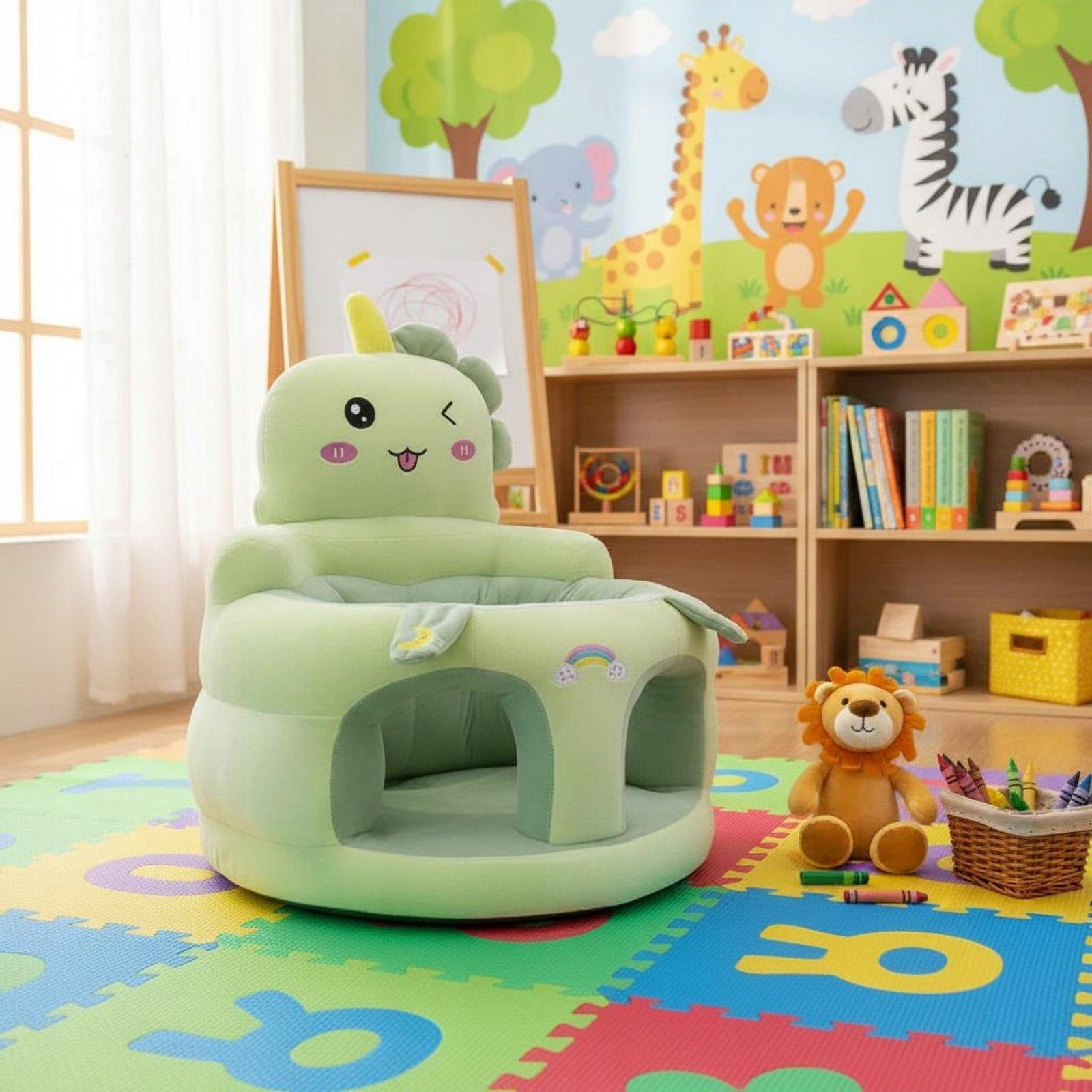 Plush Velvet Child Support Seat Anti Fall Infant Sofa Chair Baby Lion Brand no brand