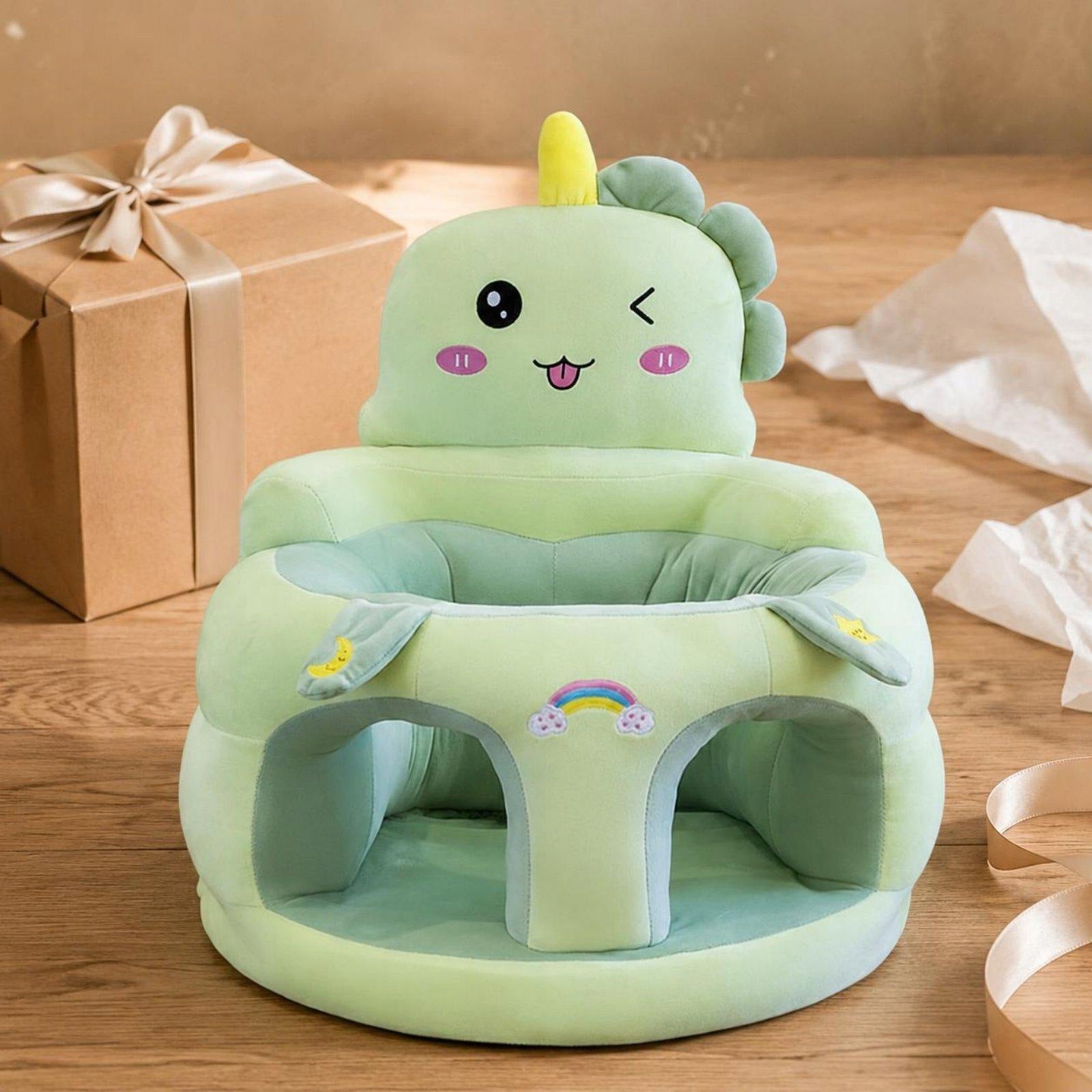 Plush Velvet Child Support Seat Anti Fall Infant Sofa Chair Baby Pink Pig Brand no brand