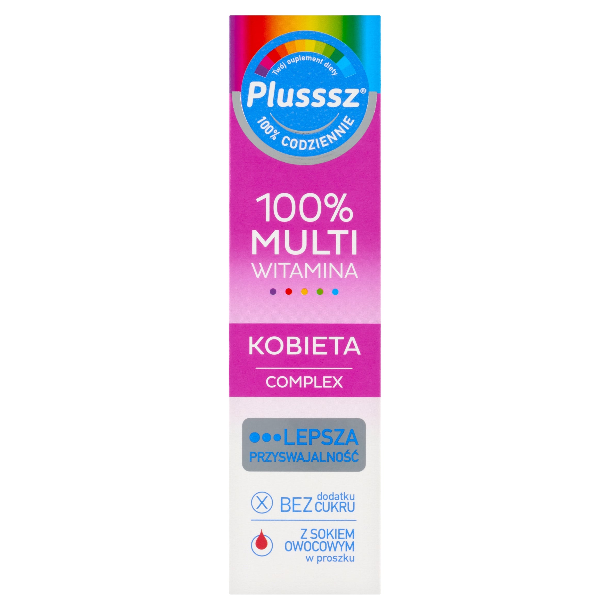 Plusssz 100% Multivitamin Female Complex 20 effervescent tablets Supplement EAN (GTIN) 5901785307016
