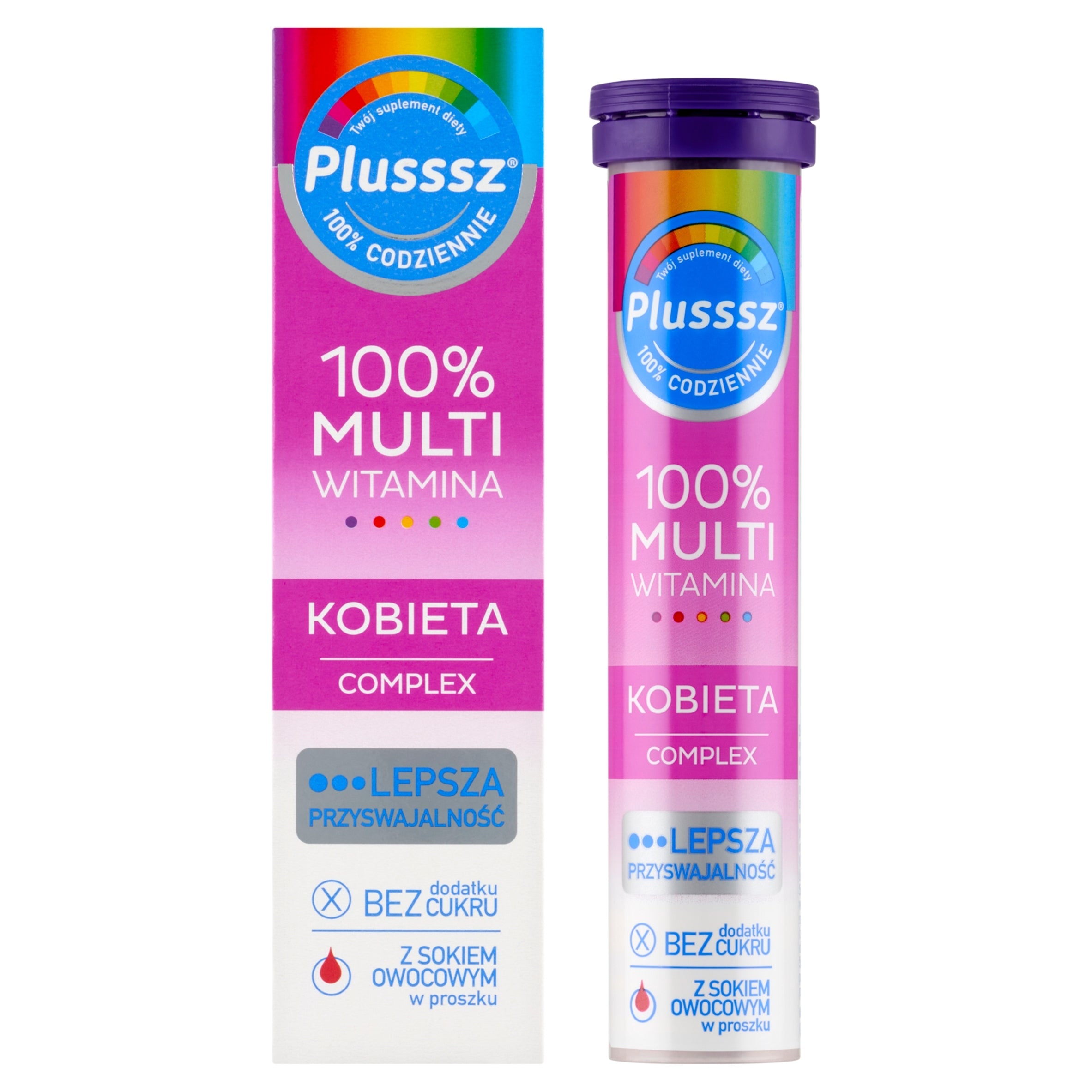 Plusssz 100% Multivitamin Female Complex 20 effervescent tablets Supplement