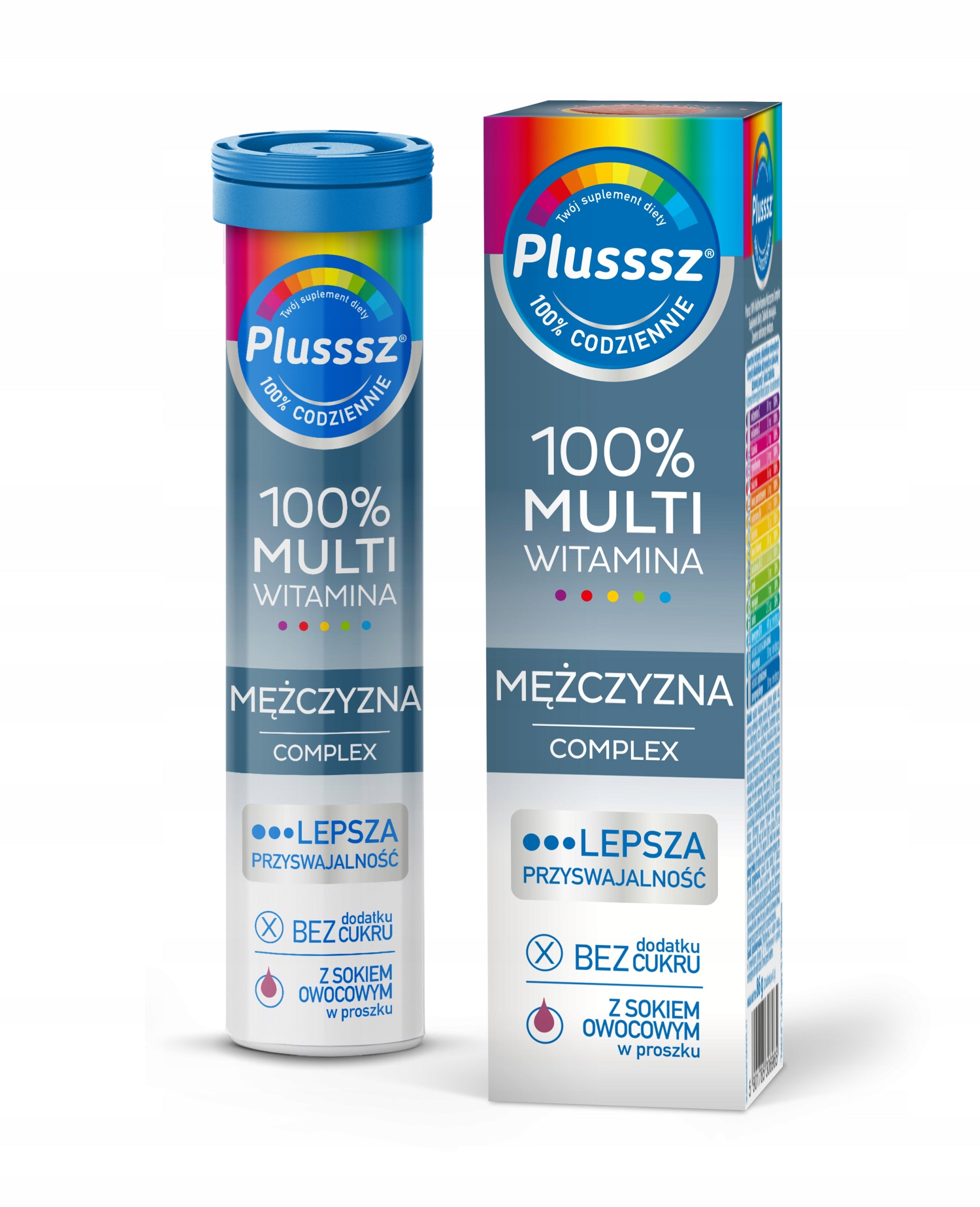 Plusssz 100% Multivitamin Male Complex 20 effervescent tablets
