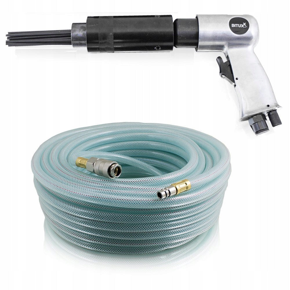 Pneumatic Hammer Needle Scaler For Rust Snake 10m 19 Needles 3mm 4000 Strokes Packaging status original