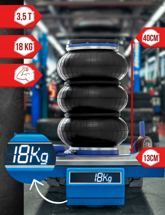 Pneumatic Lift Professional Strong Snowman 3,5T HEAVY DUTY + Rubber Manufacturer code TA256HD PODNOŚNIK SAMOCHODOWY PNEUMATYCZNY