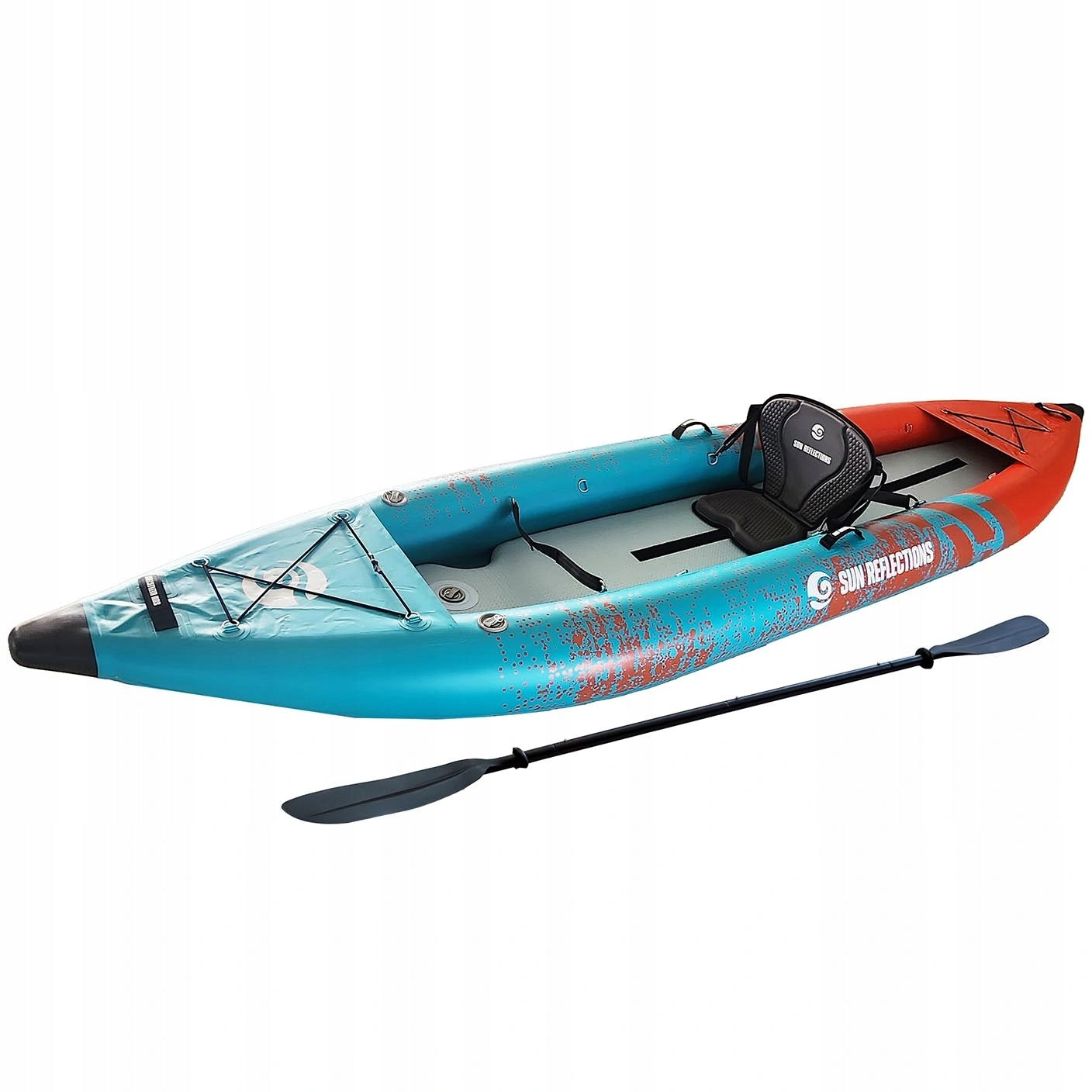 Pneumatic Pumped Kayak SUN REFLECTIONS 2-Person Tube 385 cm + PADDLES Brand no brand