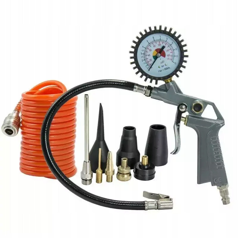 Pneumatic accessories A532008 for pumping, gun with pressure gauge, hose 3m Packaging status original