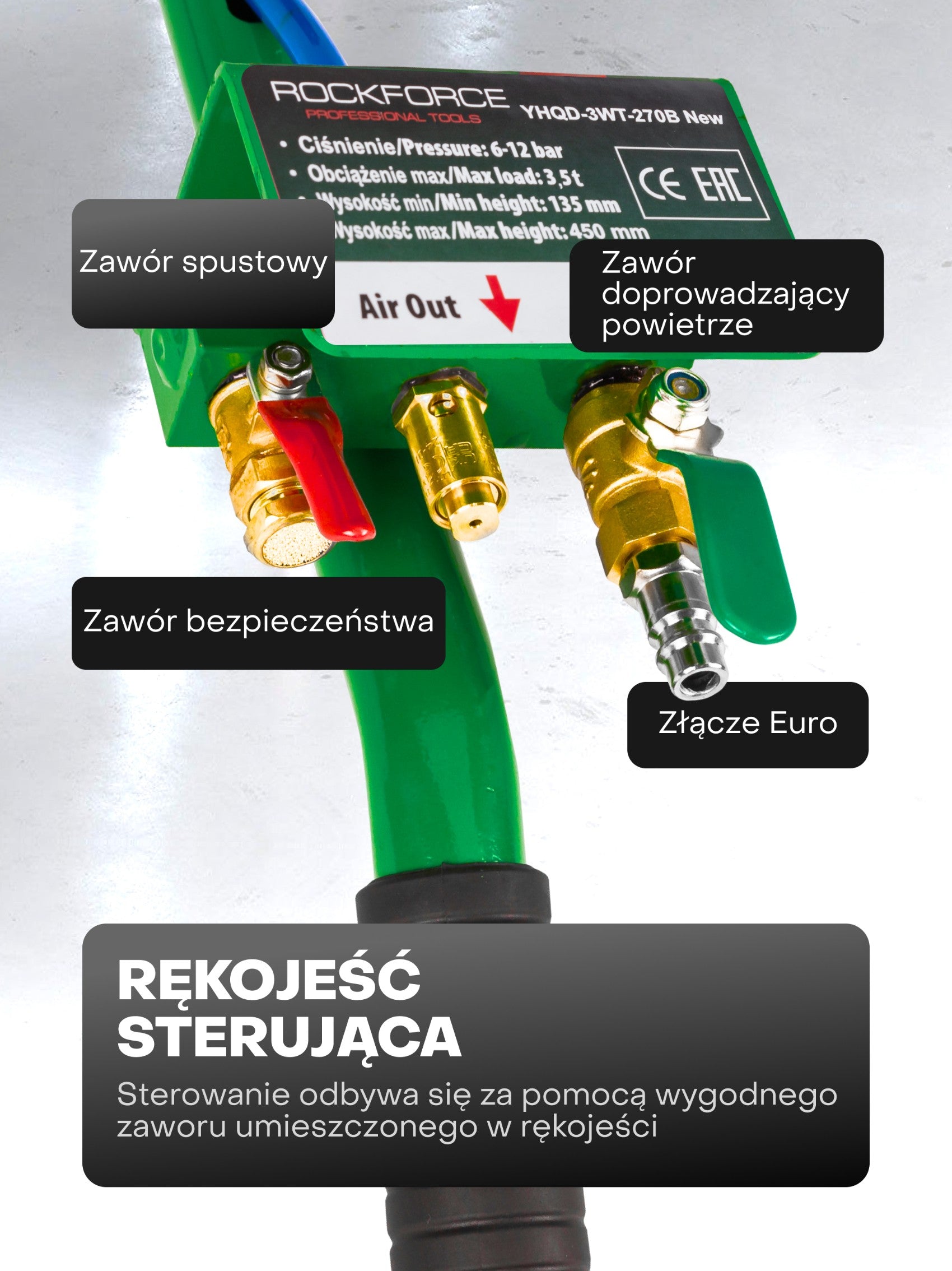 Pneumatic cushion lift - snowman 3.5T Brand Rockforce