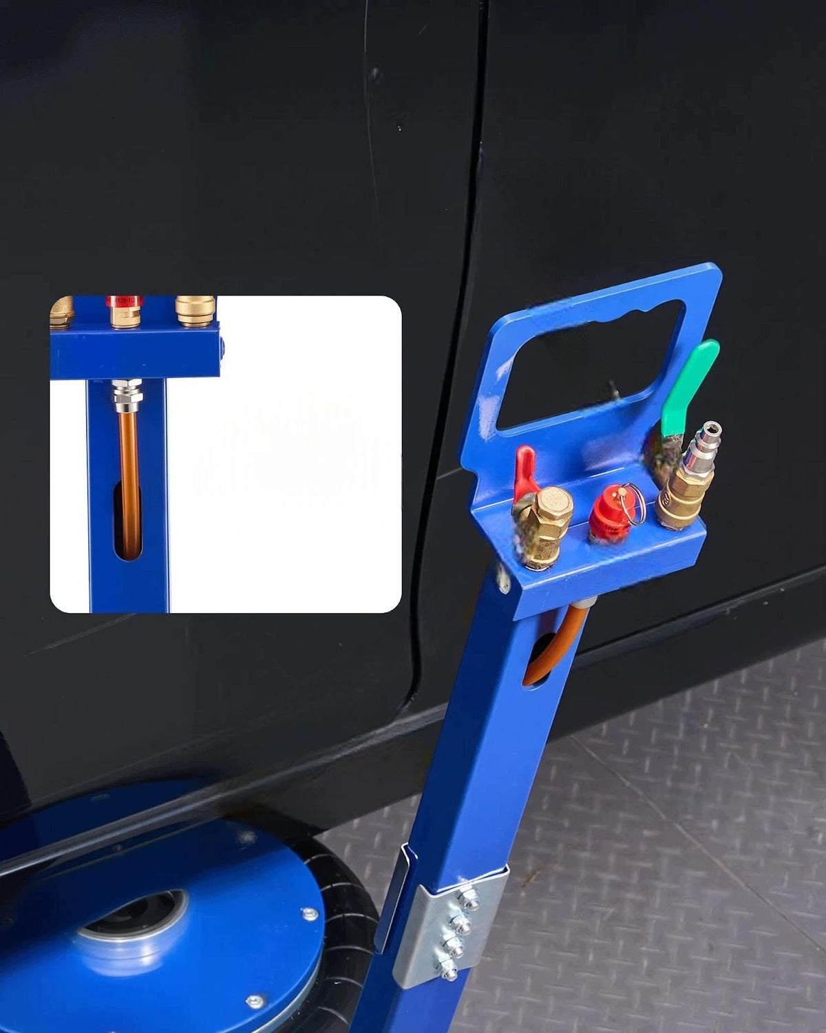 Pneumatic lift 6 t premium car rubber pad 170-583 mm Manufacturer code 5907021477222