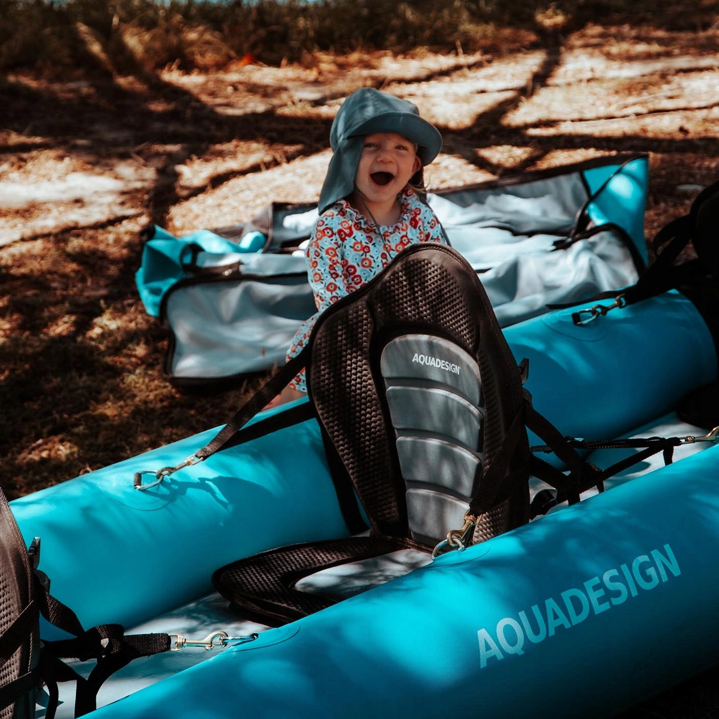 Pneumatic pumped KAYAK AQUADESIGN 3-seater KOLOA 400 cm 250 kg Model Koloa 400