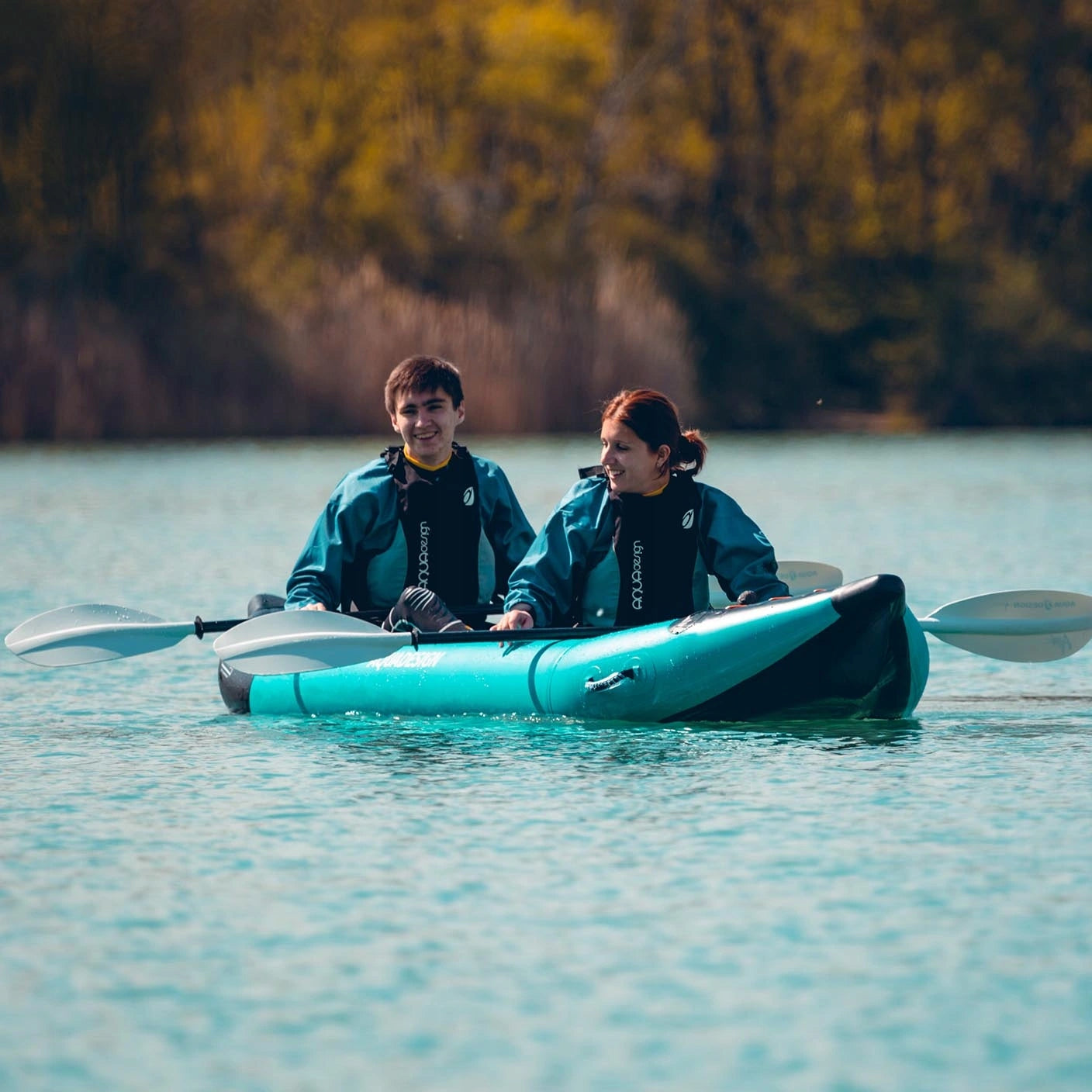 Pneumatic pumped kayak AQUADESIGN 2-person KOLOA 360 cm 215 kg Model Koloa 360