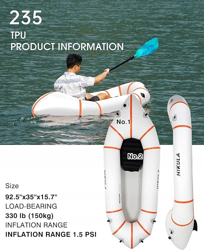 Pneumatic river kayak Packraft Hikula 235 cm 1-person Manufacturer code 235 cm