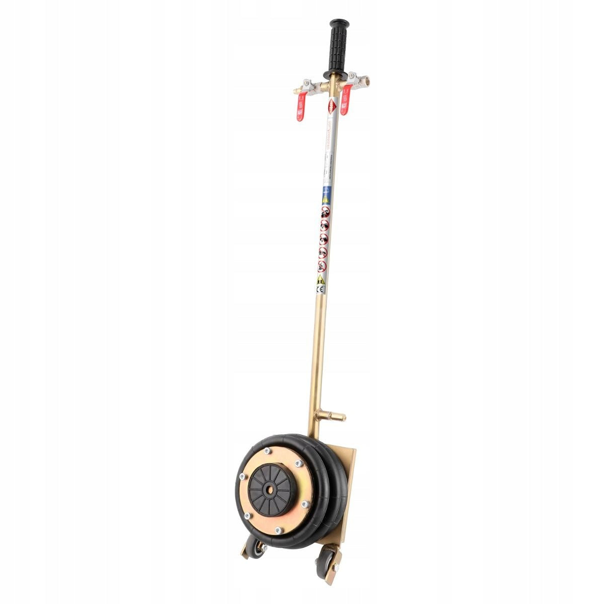 Pneumatic snowman lift 2T 150/330 mm on mobile wheels Airpress