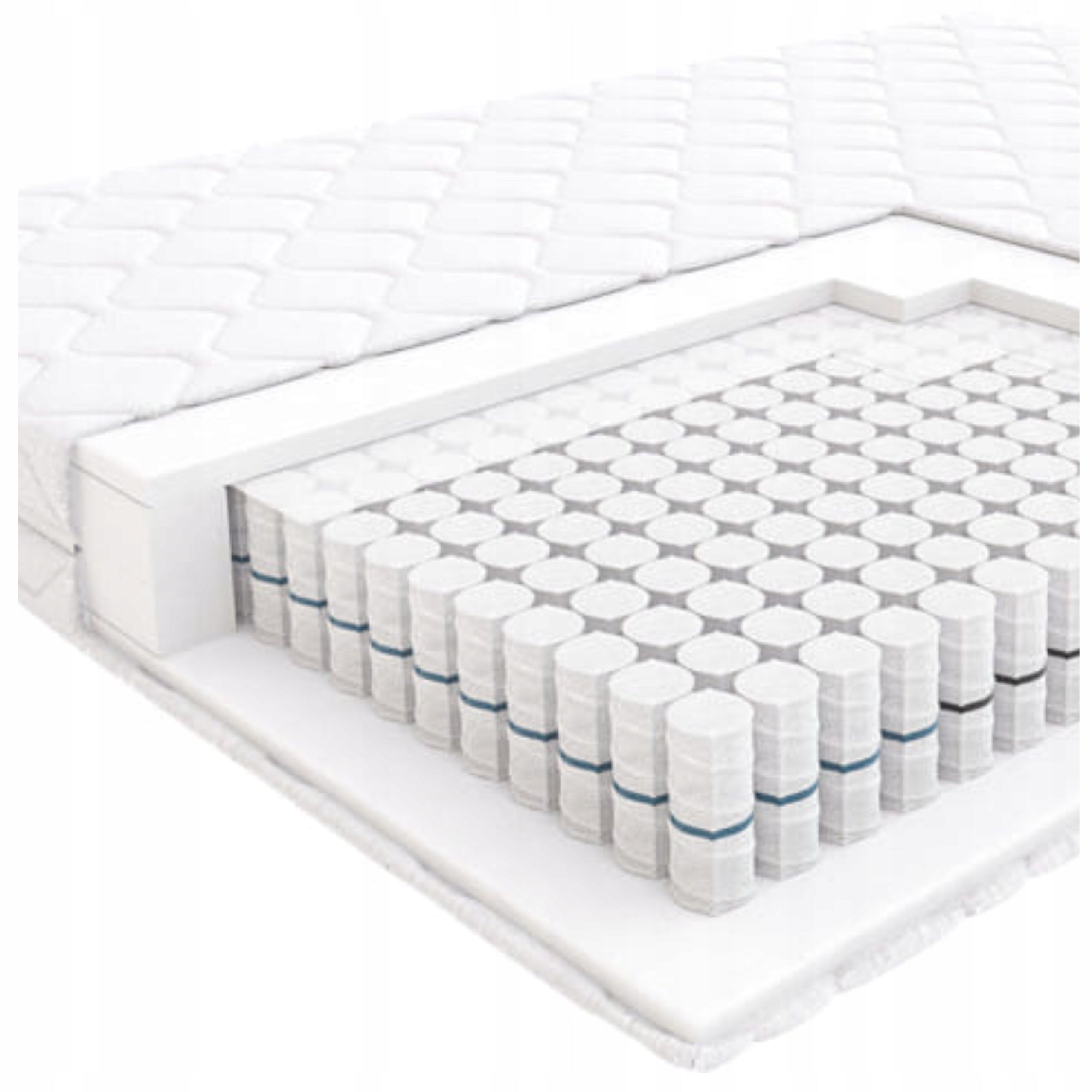 Pocket Mattress STEP Hilding 140x200 cm Anti-allergic Cover Silver