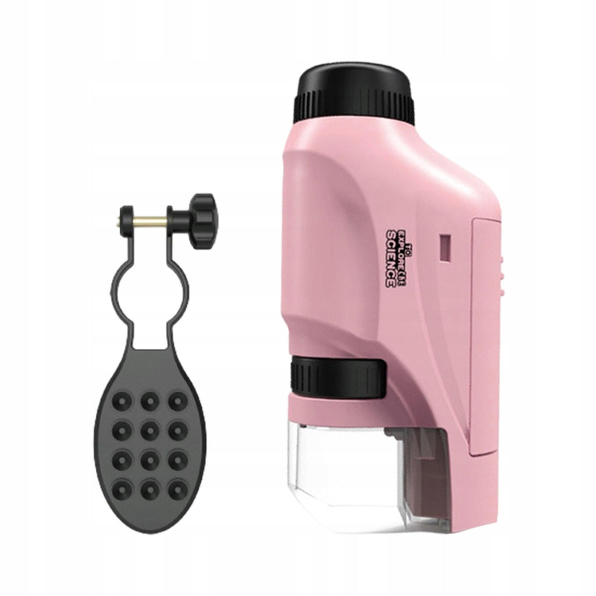Pocket Microscope Adjustable Educational Stem x Kids pink with Stand Brand no brand