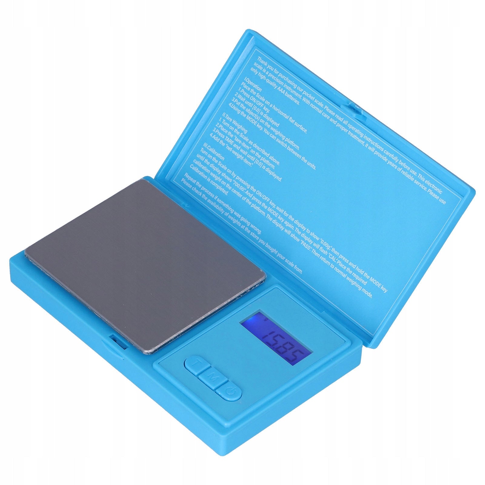 Pocket scale 700g/0,01g LCD display with blue J8