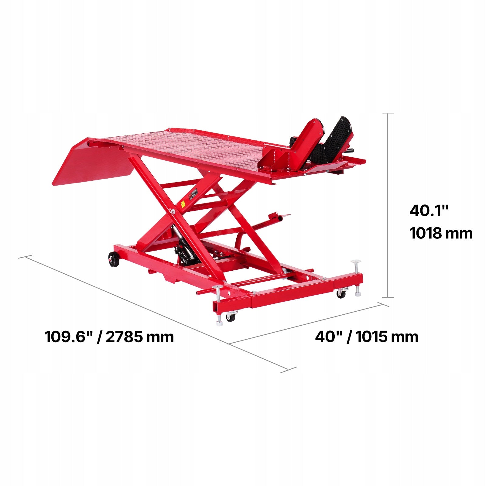 Podnośnik Motocyklowy Nośność 453,59KG 21,8–78,7CM Regulacji Hydrauliczny Lifting capacity 454 kg