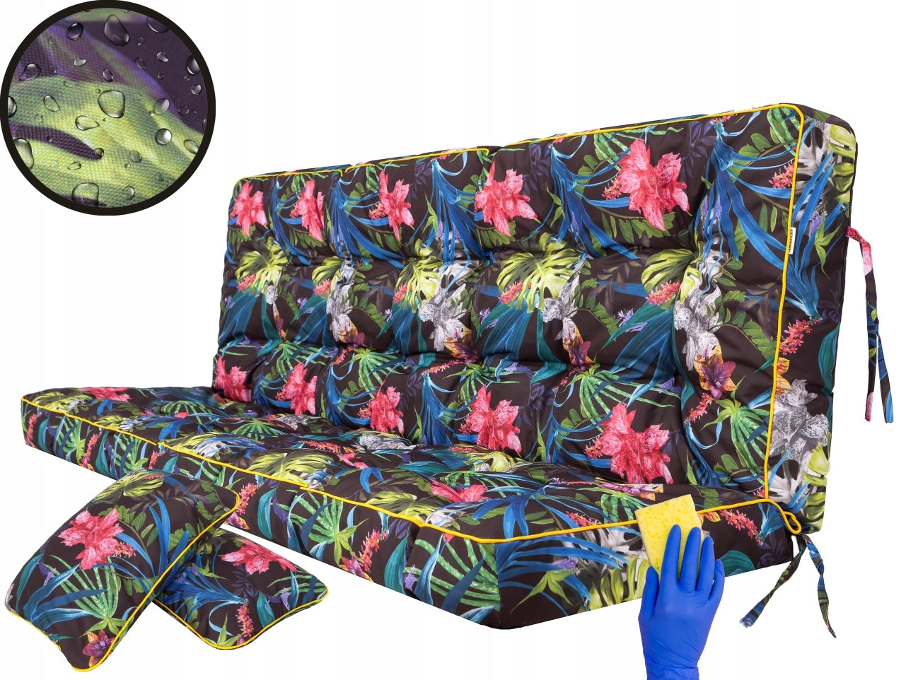 Pagalvė sūpynėms HobbyGarden Pola 150 cm, įvairių spalvų
