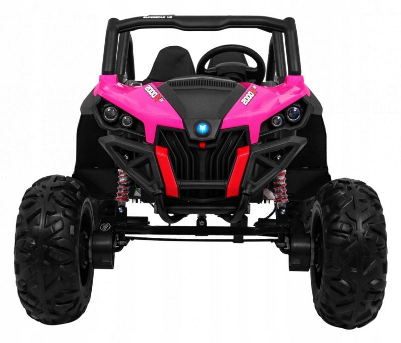 Dvivietis vaikiškas elektromobilis Buggy SuperStar 4x4, rožinis