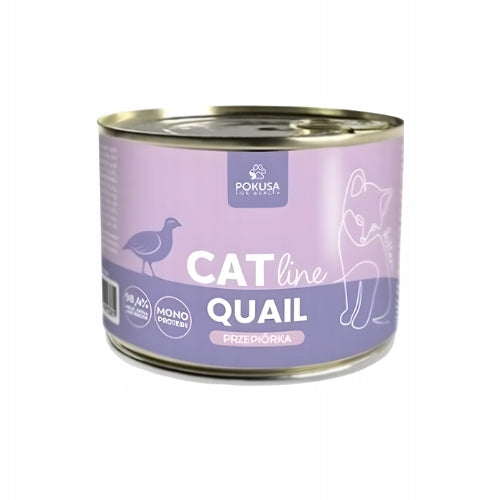 Pokusa CatLine Quail 200g Wet cat food for kittens with quail Manufacturer code 5906800491381