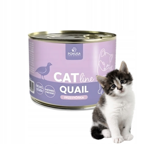 Pokusa CatLine Quail 200g Wet cat food for kittens with quail