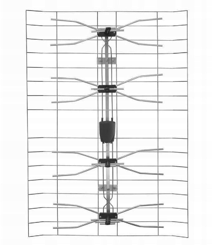Poland POWERFUL DVB-T2 mesh TV antenna MUX-8 HEVC EAN (GTIN) 5905143010624