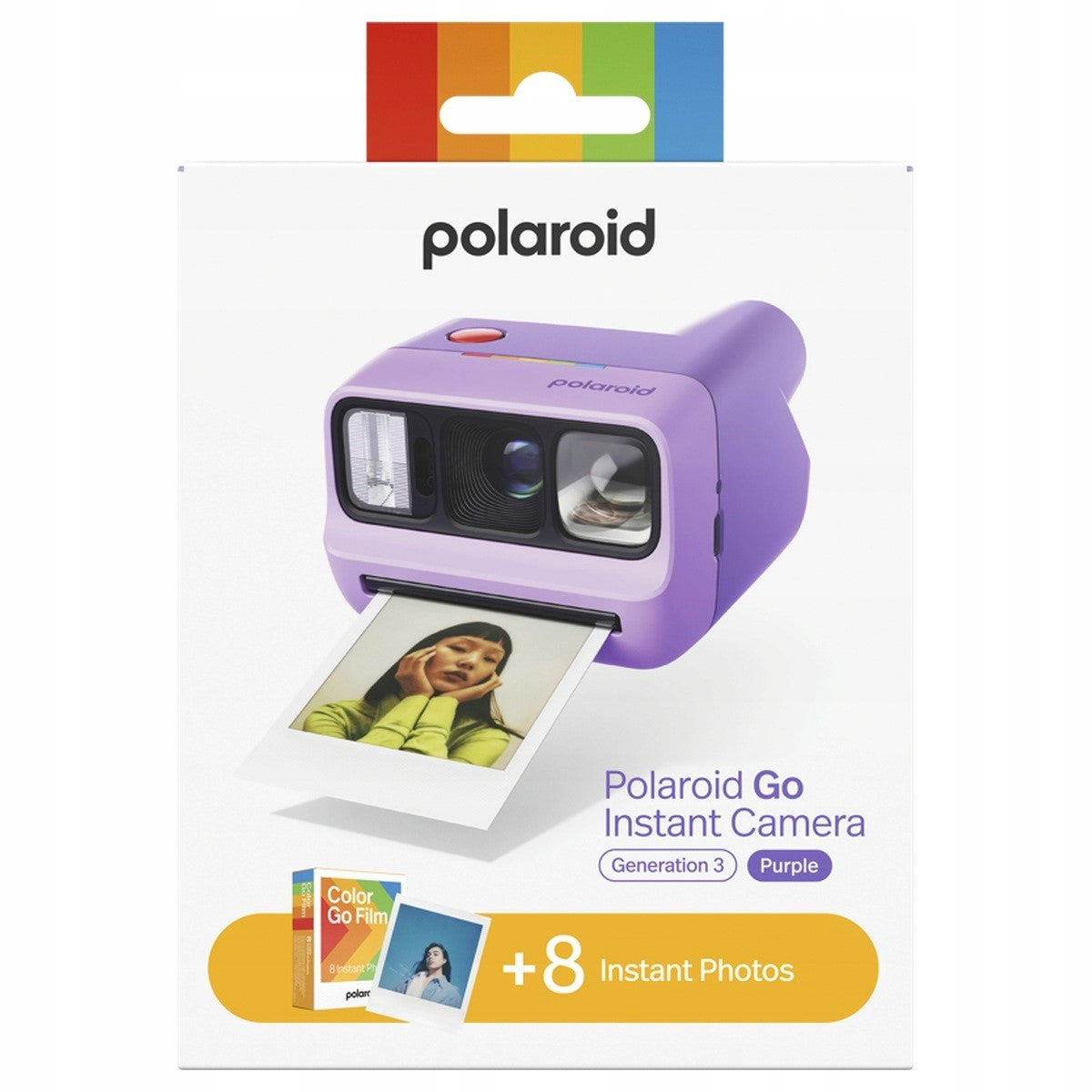 Polaroid Go Gen 3 Purple instant camera purple set of 8 movies Brand Polaroid