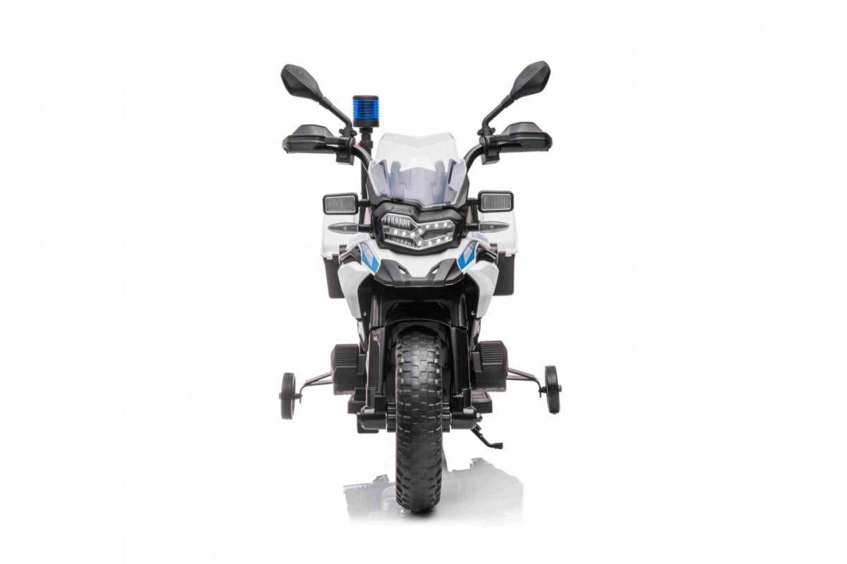 Police Motorcycle BMW F850 GS Battery Pack for Kids + Auxiliary Wheels + S Packaging status original