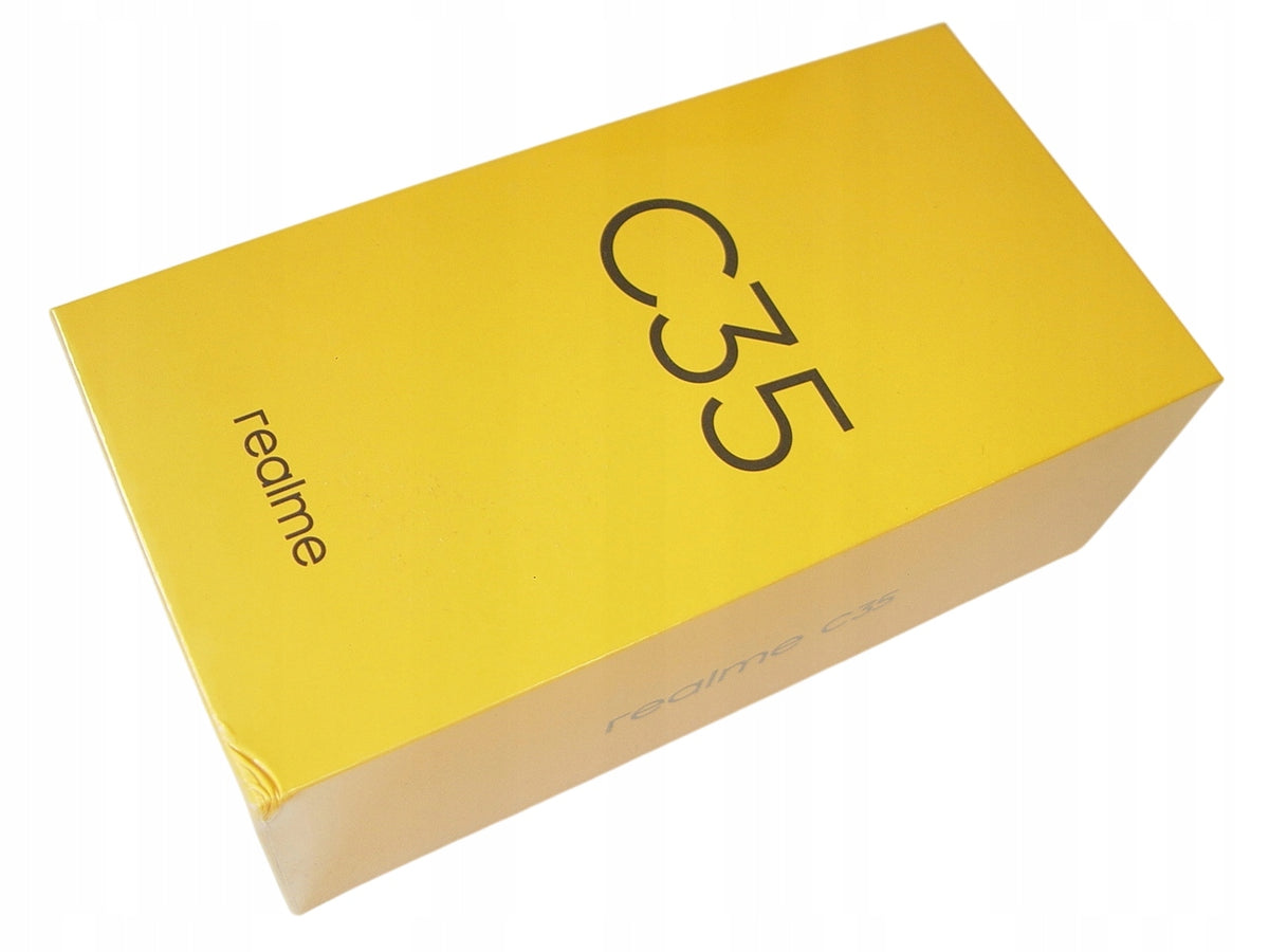 Polish Realme C35 4/64GB DualSim 5000mAh Glowing Black +glass Charger included yes