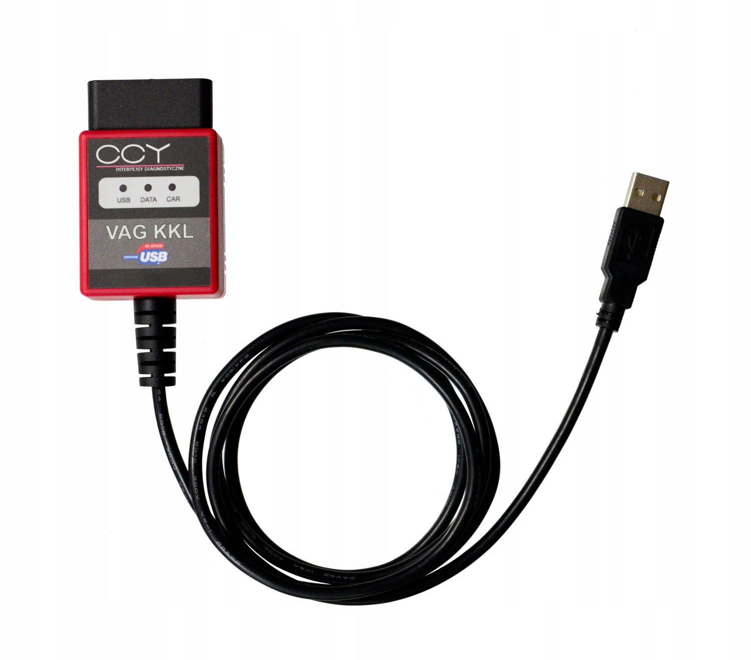 Polish VAG KKL 409.1 USB OBD2 for VW SEAT SKODA Brand CCY