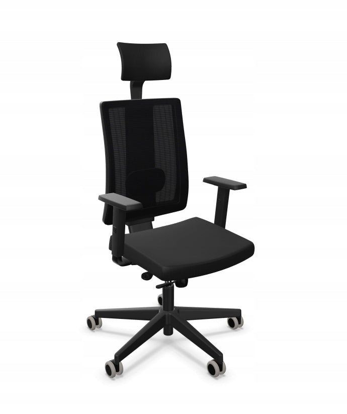 Polish ergonomic office chair mesh NAVIGO SM01 black Nowy Styl