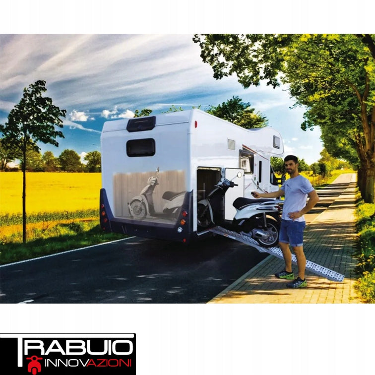 Pollicino Inrun Ramp for Motorcycle Scooter for Motorhome Trailer 160kg Manufacturer code RAMP_226
